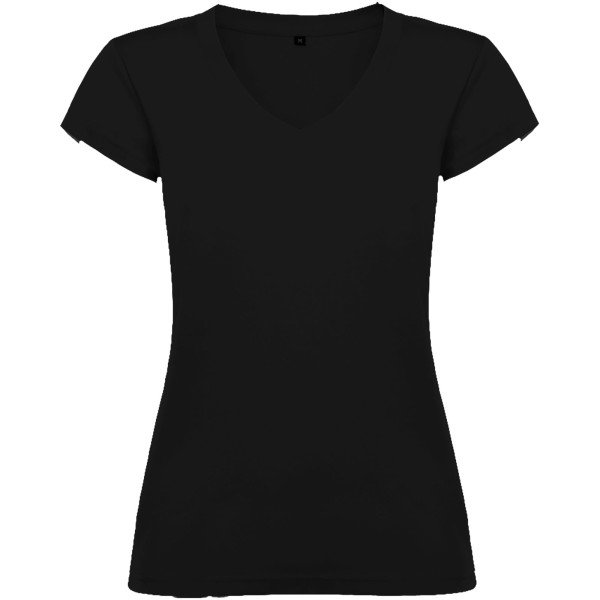 Victoria Damen-T-Shirt mit kurzen Ärmeln und V-Ausschnitt