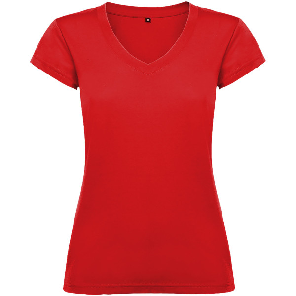 Victoria Damen-T-Shirt mit kurzen Ärmeln und V-Ausschnitt