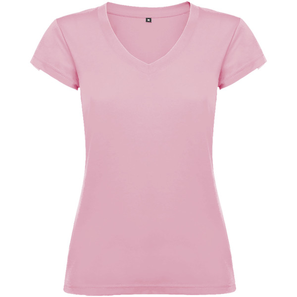 Victoria Damen-T-Shirt mit kurzen Ärmeln und V-Ausschnitt