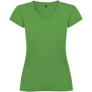Victoria Damen-T-Shirt mit kurzen Ärmeln und V-Ausschnitt - Reklamnepredmety