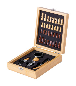 Paluk-Schach mit Weinset - Reklamnepredmety
