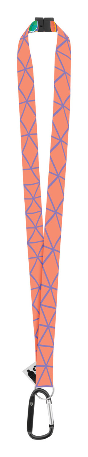 Subyard XL Safe RPET Schlüsselband mit Sublimationsdruck auf Bestellung - Reklamnepredmety