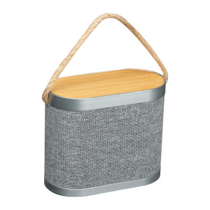 Bluetooth-Lautsprecher aus Metall und Bambus - Reklamnepredmety