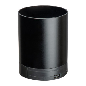 Stifthalter aus recyceltem Aluminium mit kabelloser Ladefunktion - Reklamnepredmety