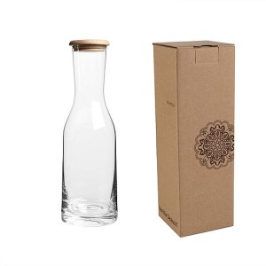 VS WAINUI Wasserkaraffe mit Holzstopfen 1200 ml - Reklamnepredmety