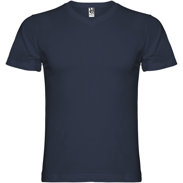 Samoyedo Herren-T-Shirt mit V-Ausschnitt und kurzen Ärmeln