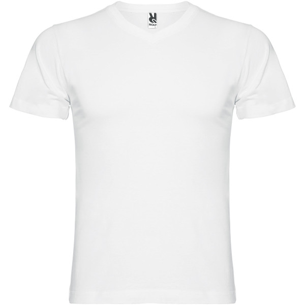 Samoyedo Herren-T-Shirt mit V-Ausschnitt und kurzen Ärmeln