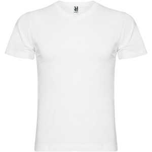 Samoyedo Herren-T-Shirt mit V-Ausschnitt und kurzen Ärmeln - Reklamnepredmety