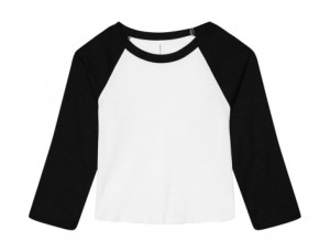Damen-T-Shirt Micro Rib 3/4 Raglan Baby Tee - Reklamnepredmety