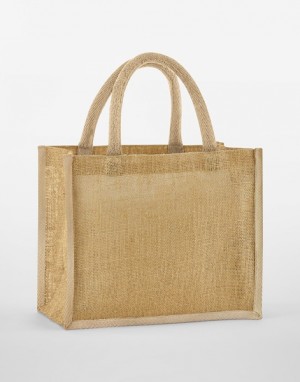 Midi-Tasche aus natürlicher, gestärkter Jute - Reklamnepredmety