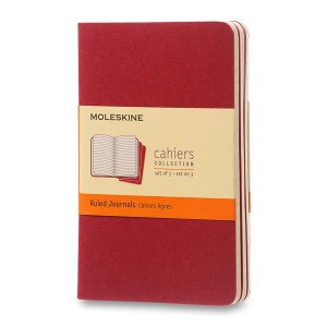 Notizbücher Moleskine Cahier S, liniert, 3 Stk - Reklamnepredmety