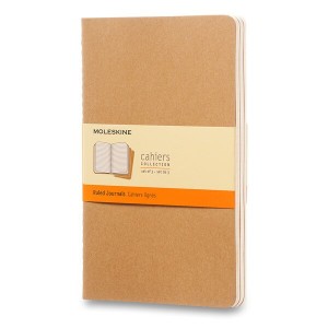 Notizbücher Moleskine Cahier L, liniert, 3 Stk - Reklamnepredmety