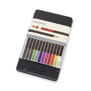 Moleskine Aquarell-Buntstifte – Metallbox mit 12 Farben - Reklamnepredmety