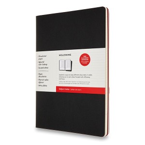 Moleskine Subject Cahier Notizbücher, A4, liniert, 2 Stück – schwarz/weinrot - Reklamnepredmety