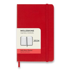 Moleskine-Tagebuch 2024 – Hardcover, Größe S, täglich, verschiedene Farben - Reklamnepredmety