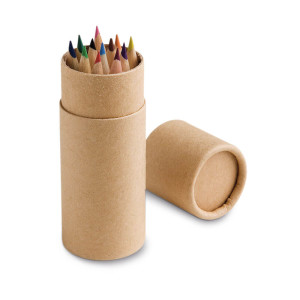 CYLINDER. Buntstift Schachtel mit 12 Buntstiften - Reklamnepredmety