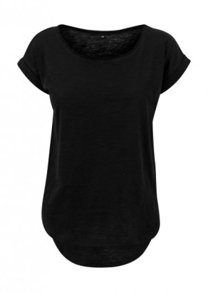 Langes Damen-T-Shirt Slub Tee - Reklamnepredmety