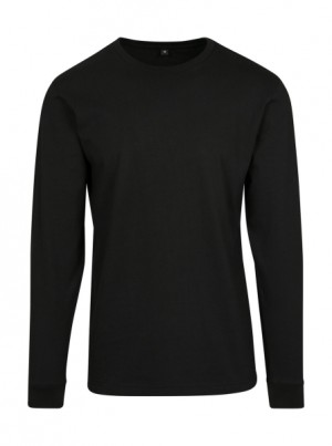 T-Shirt mit langen Ärmeln und gerippten Bündchen - Reklamnepredmety