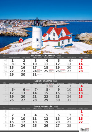 Three-month calendar Coast - Reklamnepredmety