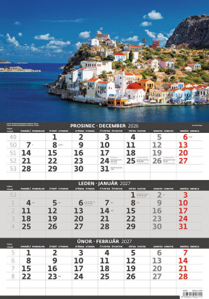 Three-month calendar Coast - Reklamnepredmety