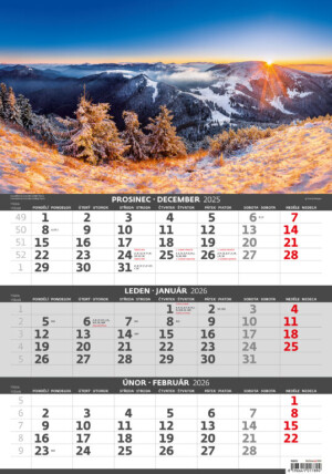 Dreimonatskalender Berge - Reklamnepredmety