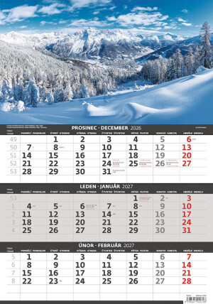 Dreimonatskalender Berge - Reklamnepredmety