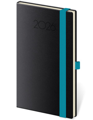 Neuer Praga Taschenkalender mit Gummiband - Reklamnepredmety