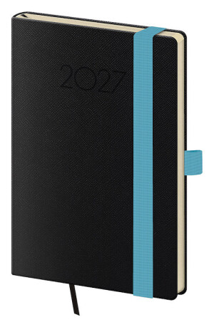 Neuer Praga Taschenkalender mit Gummiband - Reklamnepredmety