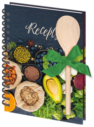Rezeptbuch mit Spachtel A5 Spirale - Reklamnepredmety