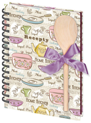 Rezeptbuch mit Spachtel A5 Spirale - Reklamnepredmety