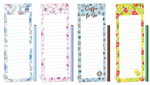 Magnetblock mit Bleistift 7,5 x 24 cm - Reklamnepredmety