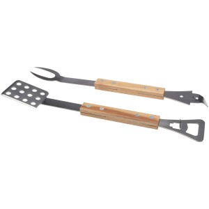 Set Grillbesteck Fajro - Natur - Reklamnepredmety