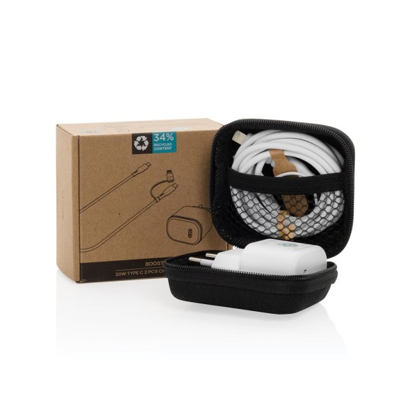 Ladeset 2 Stück Boost 20W USB C von RCS recycelt. Plastik