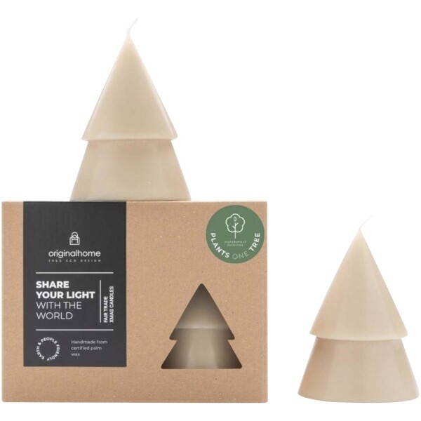 Originalhome-Kerze in Form eines Weihnachtsbaums mit Matcha-Duft – mittelgroß