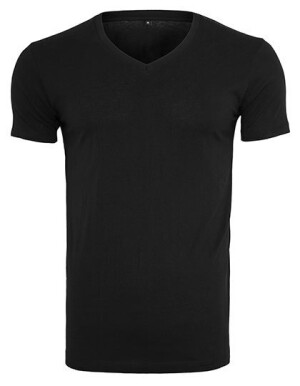 Leichtes T-Shirt mit V-Ausschnitt BY006 - Reklamnepredmety