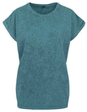 BY053 Ladies Acid Washed Extended Shoulder Tee - Reklamnepredmety