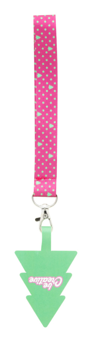 Hand-Lanyard mit RPET-Handyhalter Custom SuboFob Mobile Xmas - Reklamnepredmety