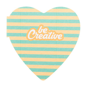 CreaStick Seed Heart Individueller Haftnotizblock - Reklamnepredmety