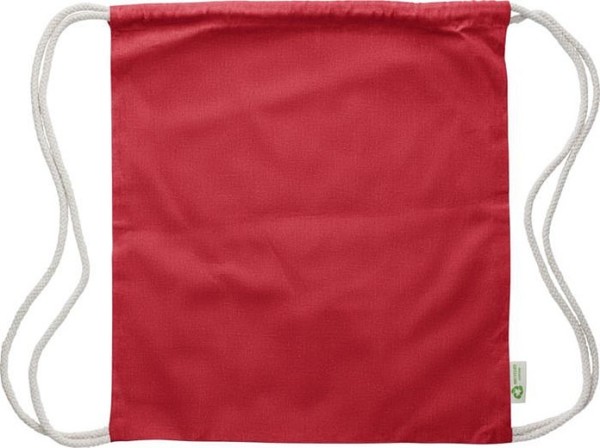 Rucksack aus Baumwolle mit Kordelzug