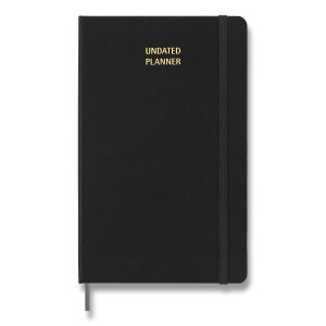 Moleskine Uni-Kalender, Hardcover – Größe L, wöchentlich, undatiert, schwarz - Reklamnepredmety