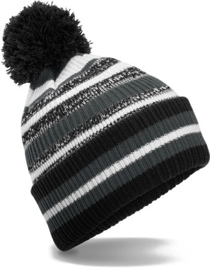 Strickmütze mit Streifen "Fan" - Reklamnepredmety