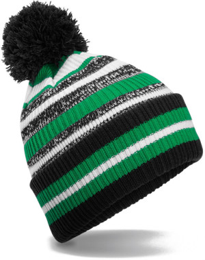 Strickmütze mit Streifen "Fan" - Reklamnepredmety