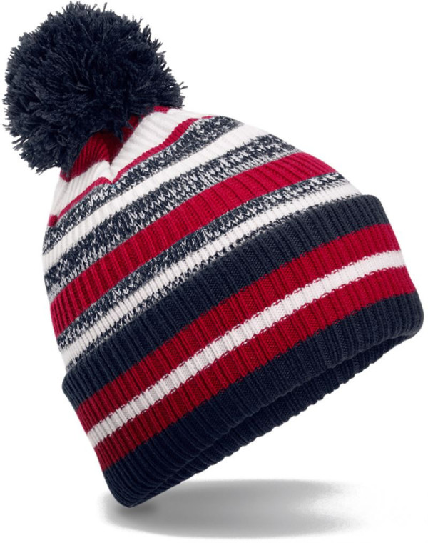 Strickmütze mit Streifen "Fan"