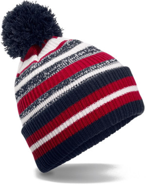 Strickmütze mit Streifen "Fan" - Reklamnepredmety