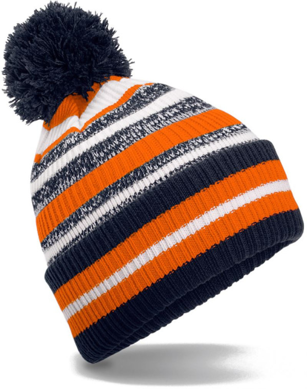 Strickmütze mit Streifen "Fan"
