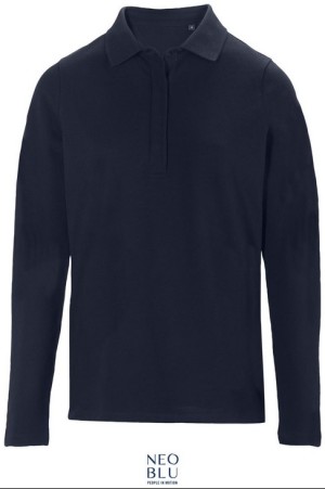 Schweres Damen Piqué Polo langarm Owen LSL Women - Reklamnepredmety