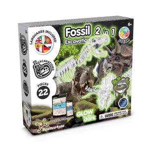 2 in 1 Fossil Excavation Kit I. Lernspiel für Kinder - Reklamnepredmety