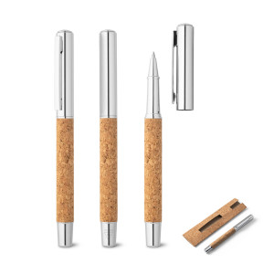 ANDREW. Roller aus 90 % recyceltem Edelstahl mit Clip - Reklamnepredmety