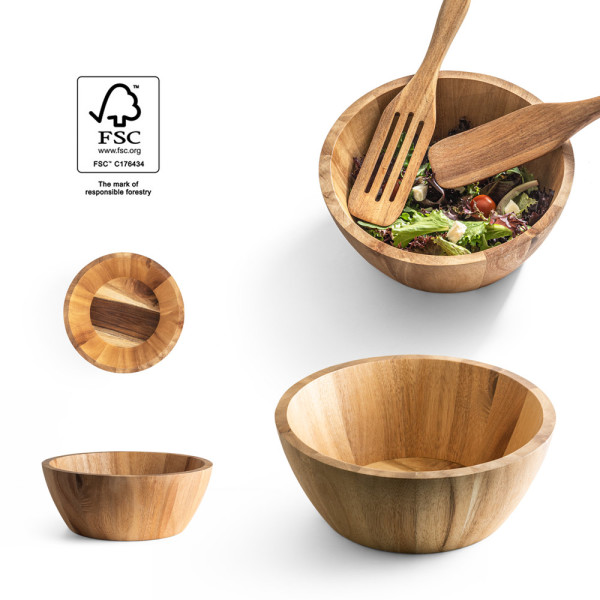 SAGE. Salatschüssel aus Akazienholz