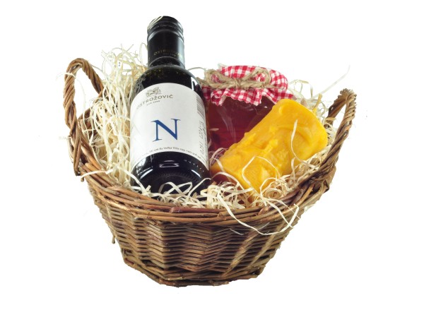 Geschenkkorb mit Tokajer Wein I.